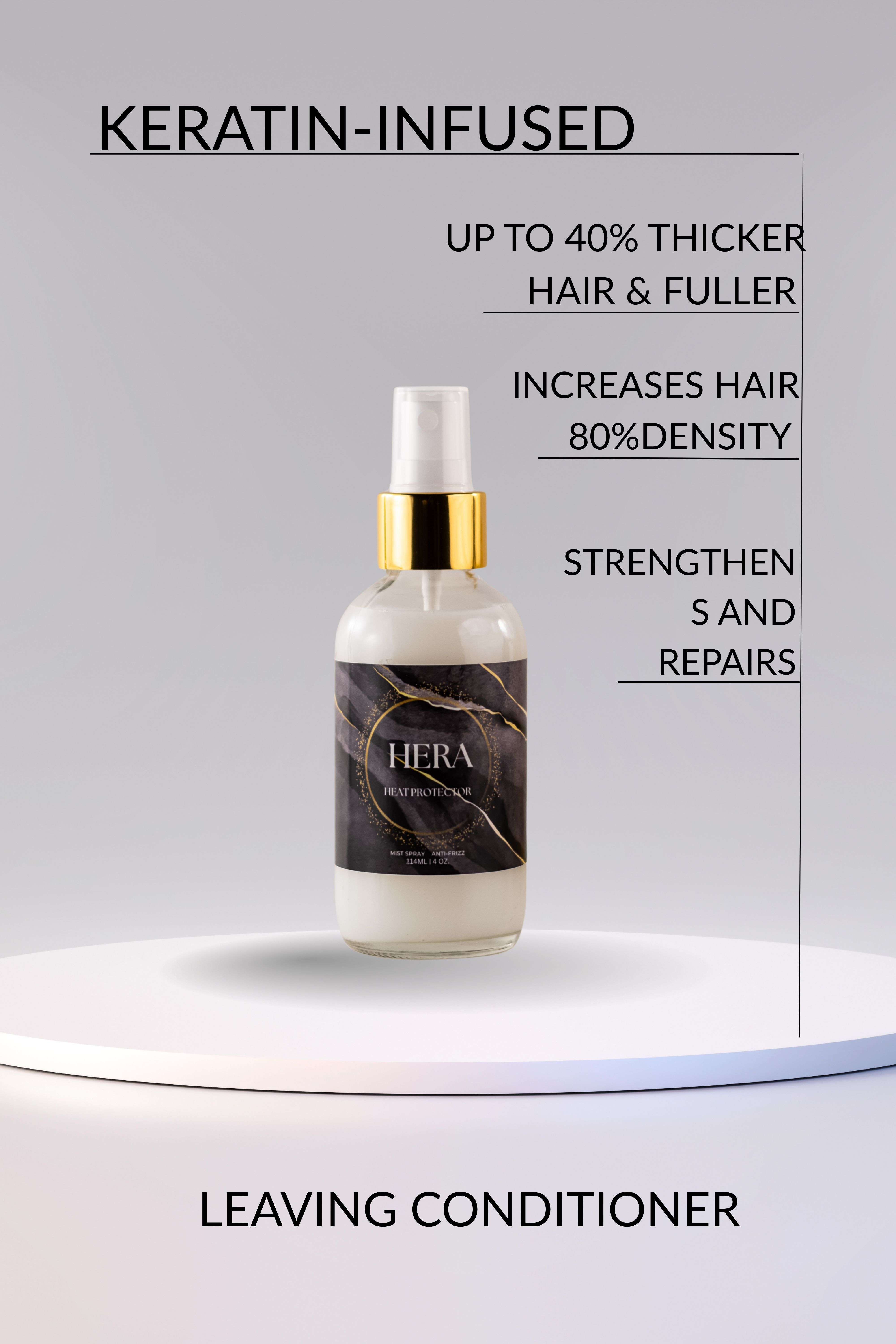 Oil applied on hair