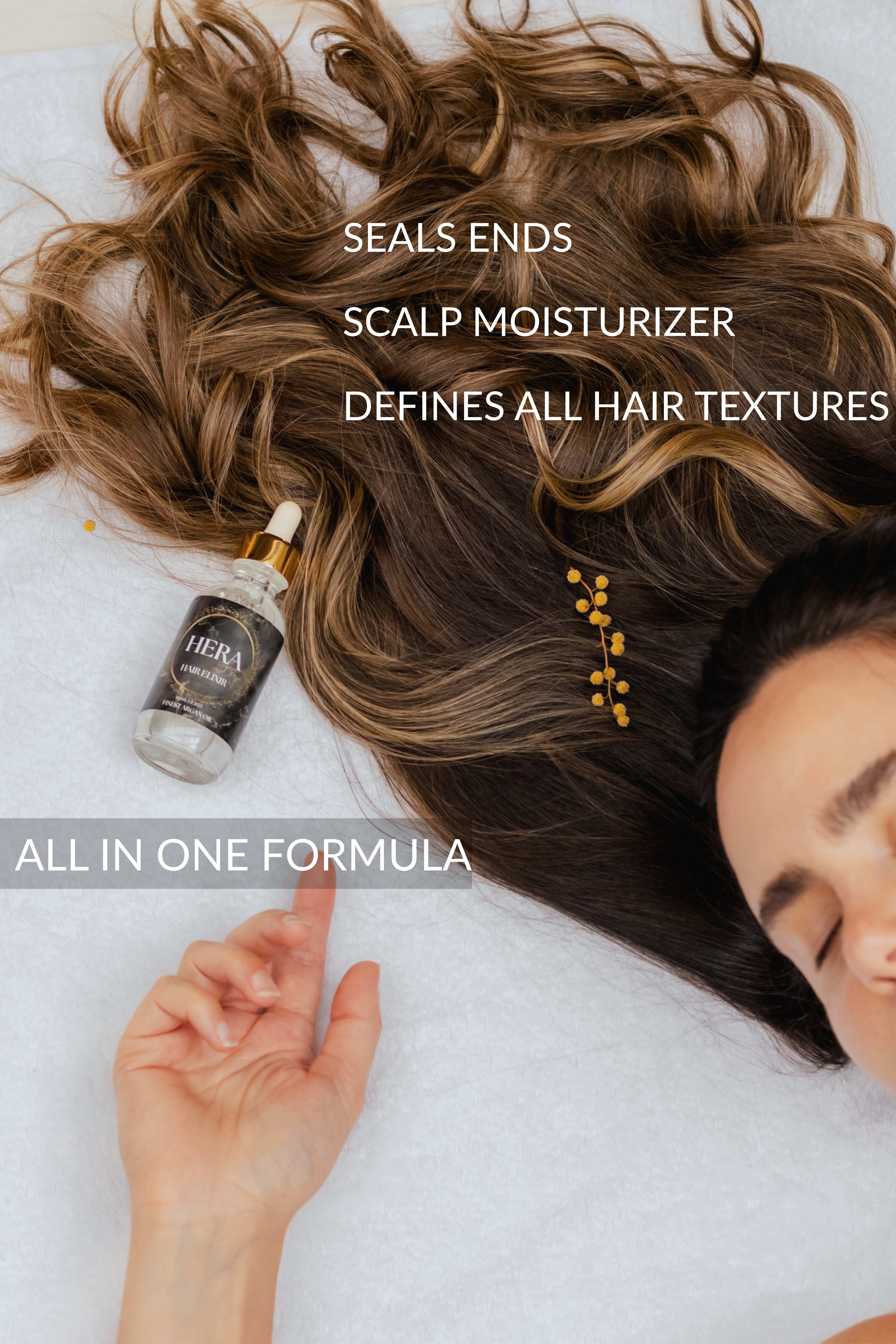 Hair before using oil